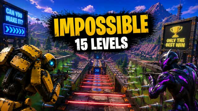 The hardest parkour — Fortnite Creative map cover art
