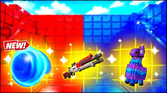 RED VS BLUE FIRING CHOICE 🔴🔵 — Fortnite Creative map cover art