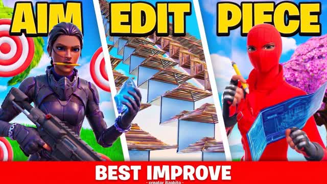 BEST🎯 AIM ✂️ EDIT🧩 PIECE 🎯 1V1 — Fortnite Creative map