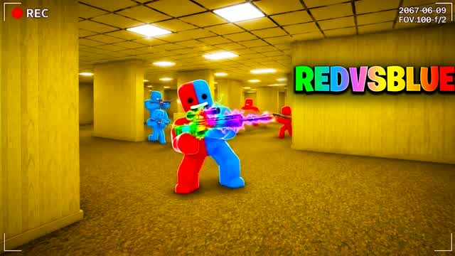 RED VS BLUE BACKROOMS — Fortnite Creative map