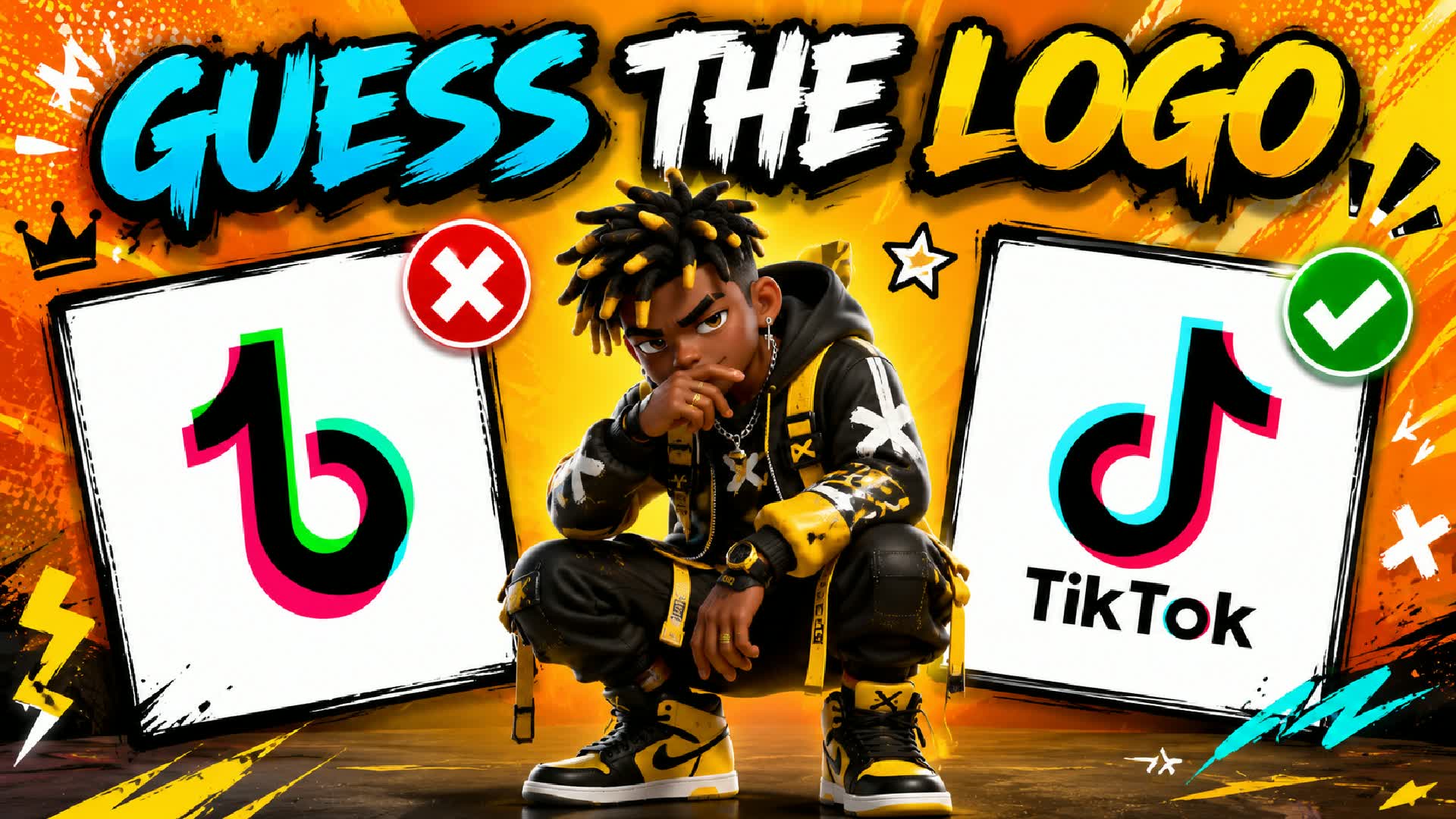 GUESS LOGO 🔎 PARKOUR OBBY — Fortnite Creative map