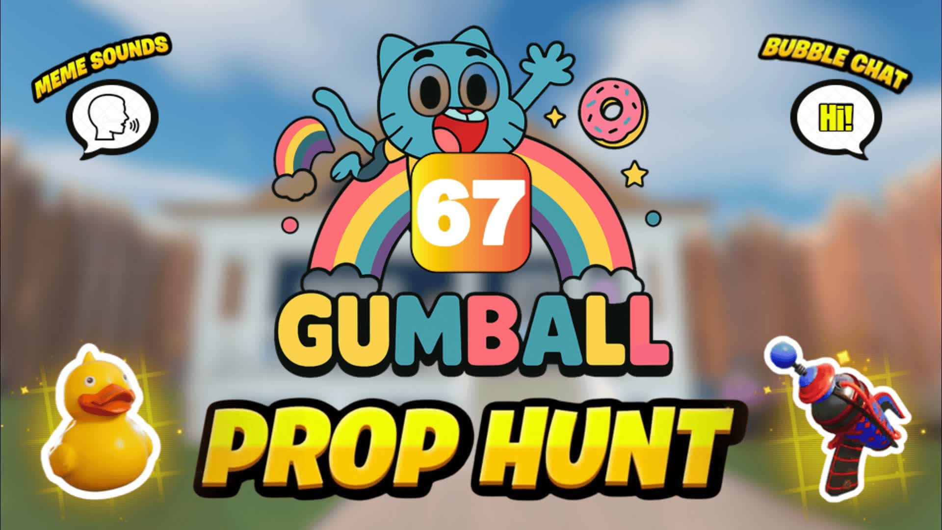 Gumballs Prop Hunt — Fortnite Creative map