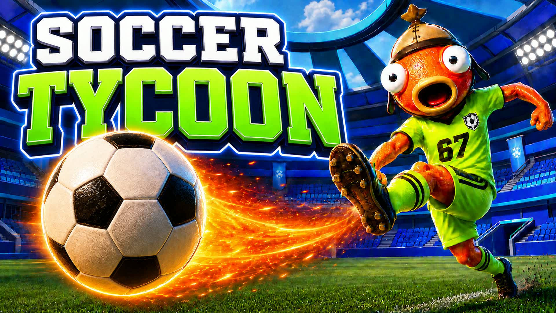 Soccer Tycoon ⚽ Custom Stadium — Fortnite Creative map