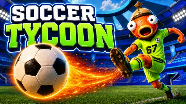 Soccer Tycoon ⚽ Custom Stadium — Fortnite Creative map