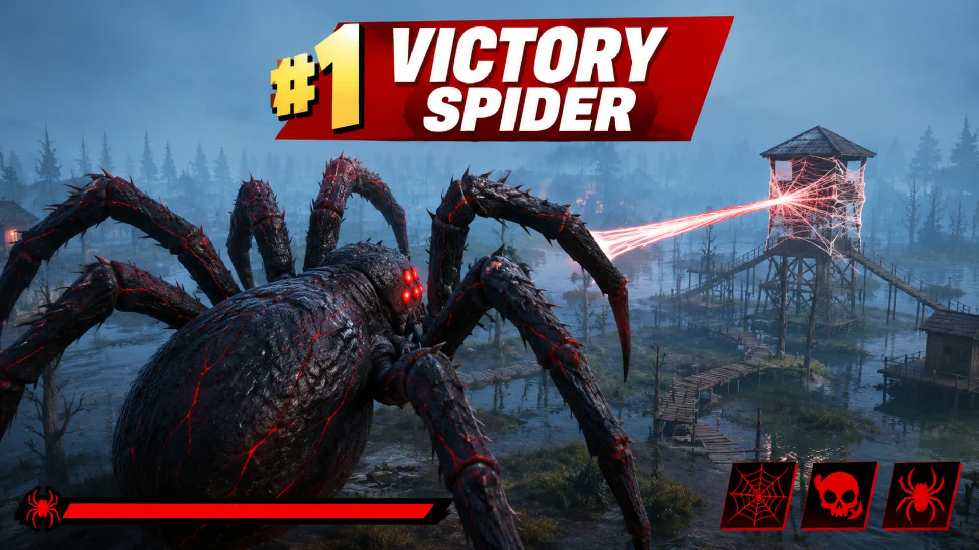 SPIDER BOSS FIGHT EVENT - BOSSFIGHT — Fortnite Creative map
