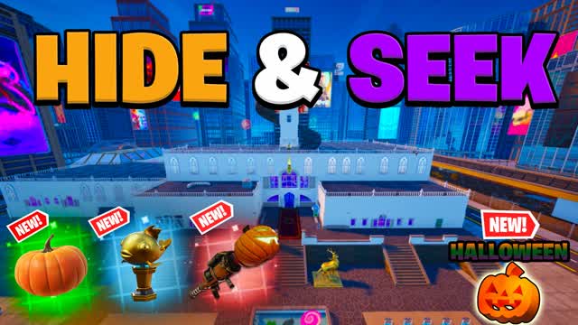🎓 HIGH SCHOOL HIDE AND SEEK 🎒 — Fortnite Creative map cover art