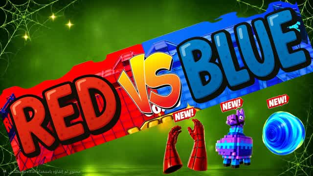 NEO RED VS BLUE SUPER VIP — Fortnite Creative map cover art