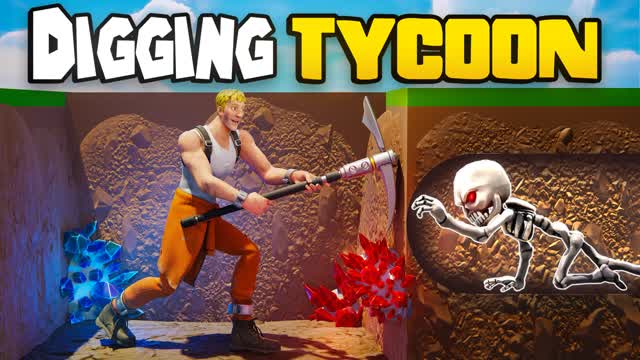 Digging Tycoon 💎 Boss Fight — Fortnite Creative map cover art