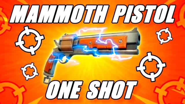 MAMMOTH PISTOL ONLY ONE SHOT! — Fortnite Creative map