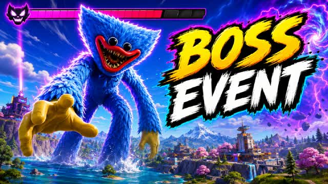 HUGGY WUGGY BOSS FIGHT EVENT — Fortnite Creative map