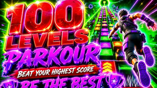 Parkour 100 levels_easy to insane — Fortnite Creative map