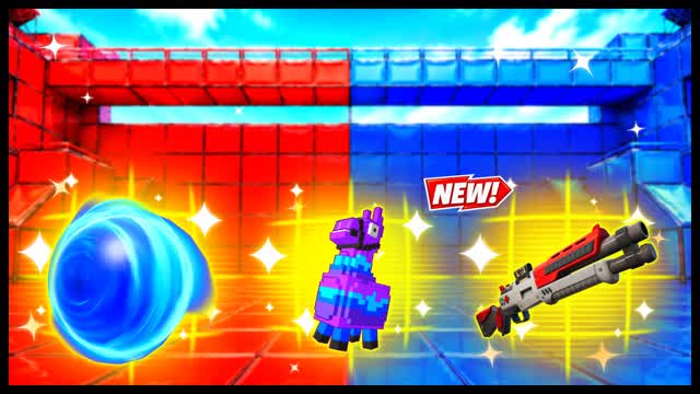 RED VS BLUE COMMITMENT MARK 🔴🔵 — Fortnite Creative map cover art