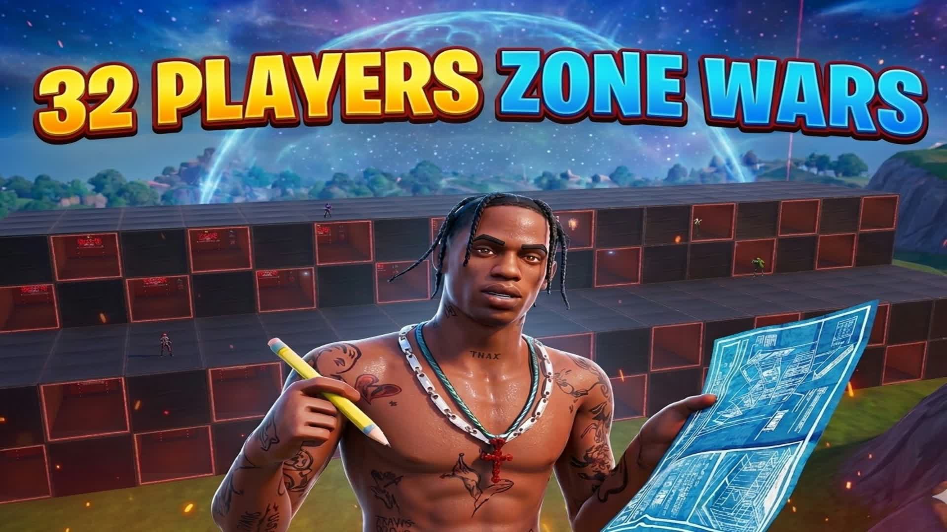 32 players zone wars — Fortnite Creative map