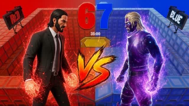 NEW MEGA PARTICULAR RED VS BLUE🔴🔵67 — Fortnite Creative map