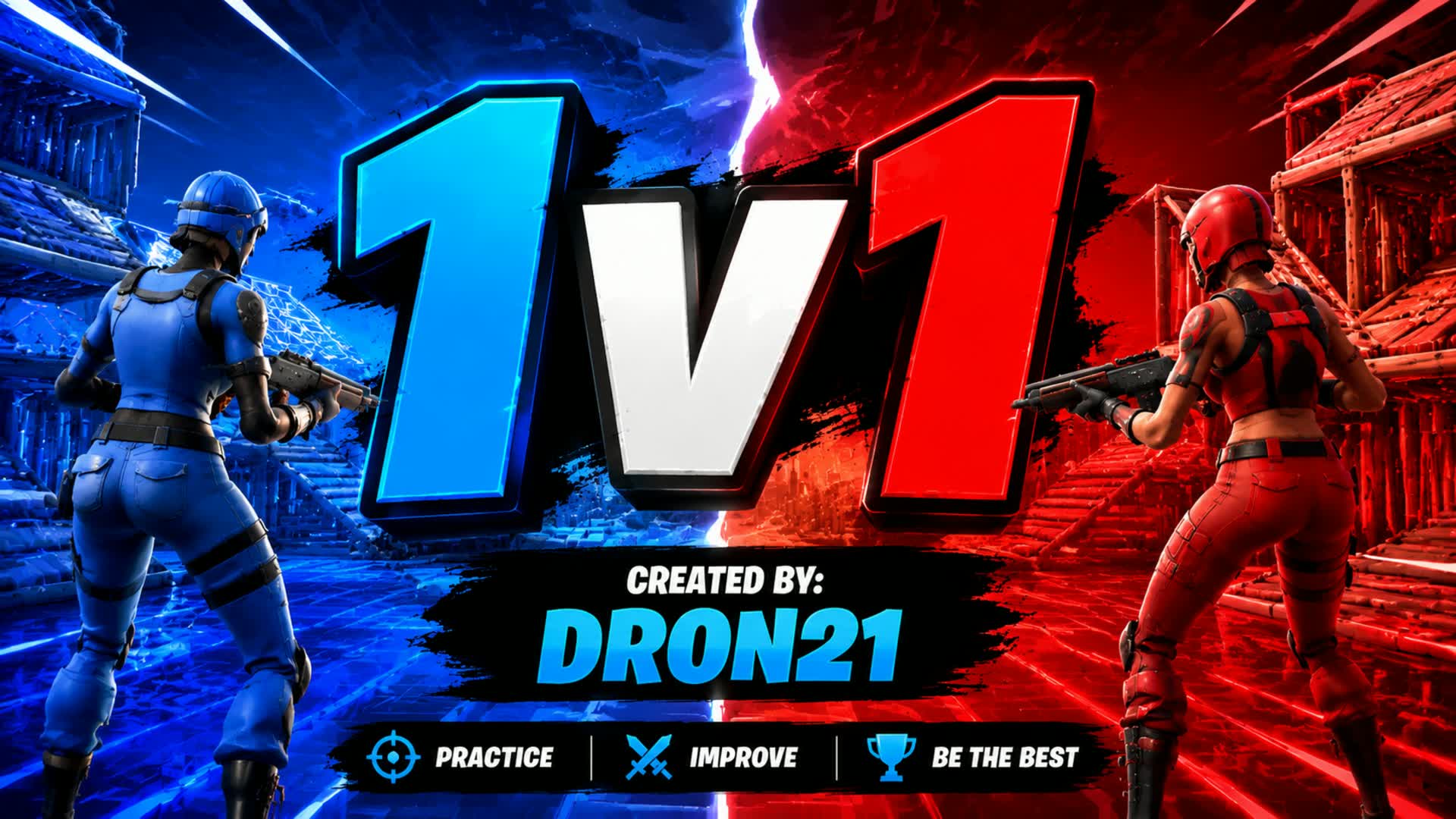 Dron21 1V1 fight — Fortnite Creative map