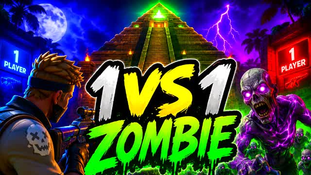 1vs1 ZOMBIE — Fortnite Creative map cover art