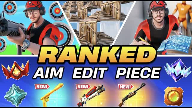 JOGO RANKED AIM EDIT PIECE 1V1 PRACTICE — Fortnite Creative map