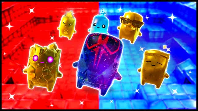 RED VS BLUE VELOCITY CORE 🔴🔵 — Fortnite Creative map cover art