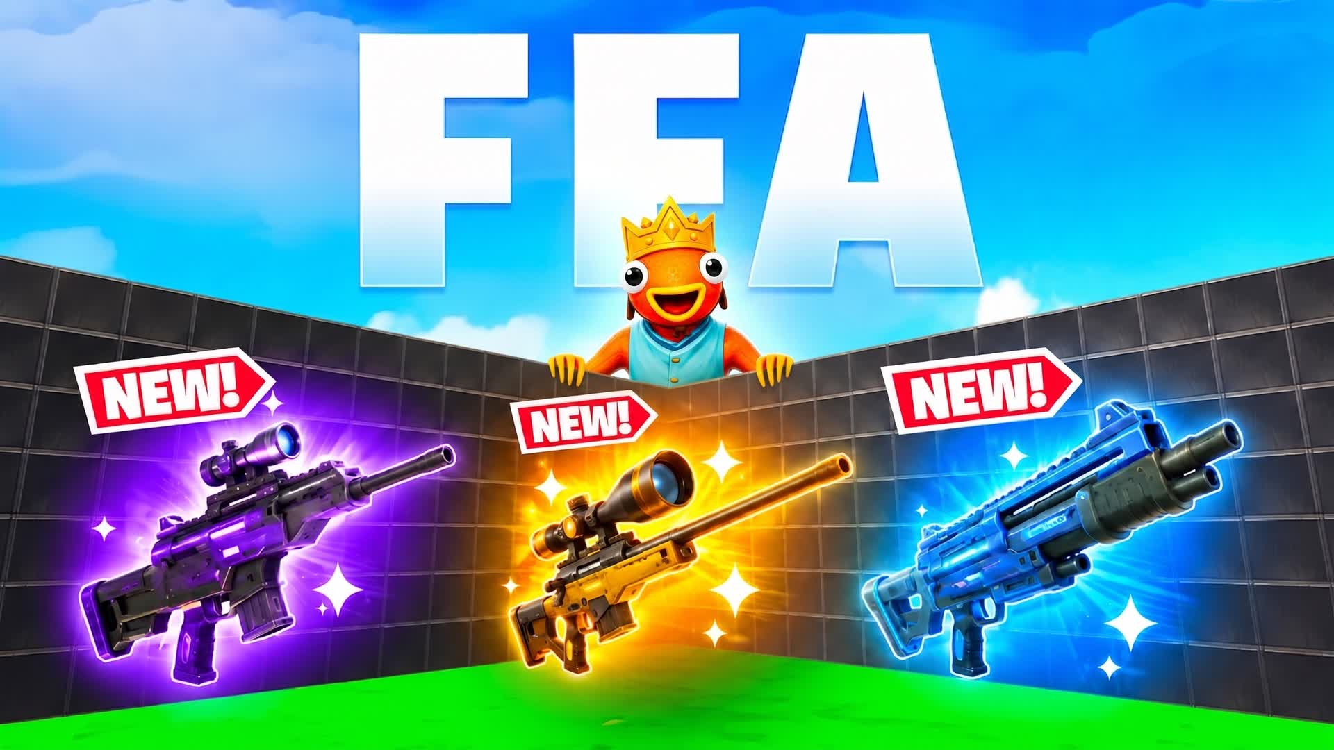 INFINITE 1V1 FFA - ALL NEW GUNS — Fortnite Creative map
