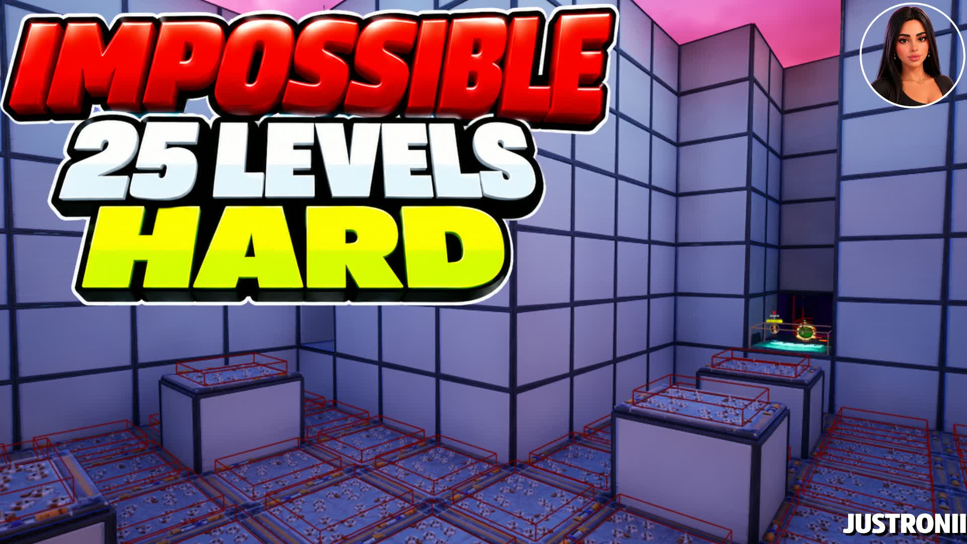 IMPOSSIBLE HARD PARKOUR 25 LEVELS (2424) — Fortnite Creative map