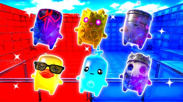 RED VS BLUE FALSE FOOTPRINT 🔴🔵 — Fortnite Creative map cover art