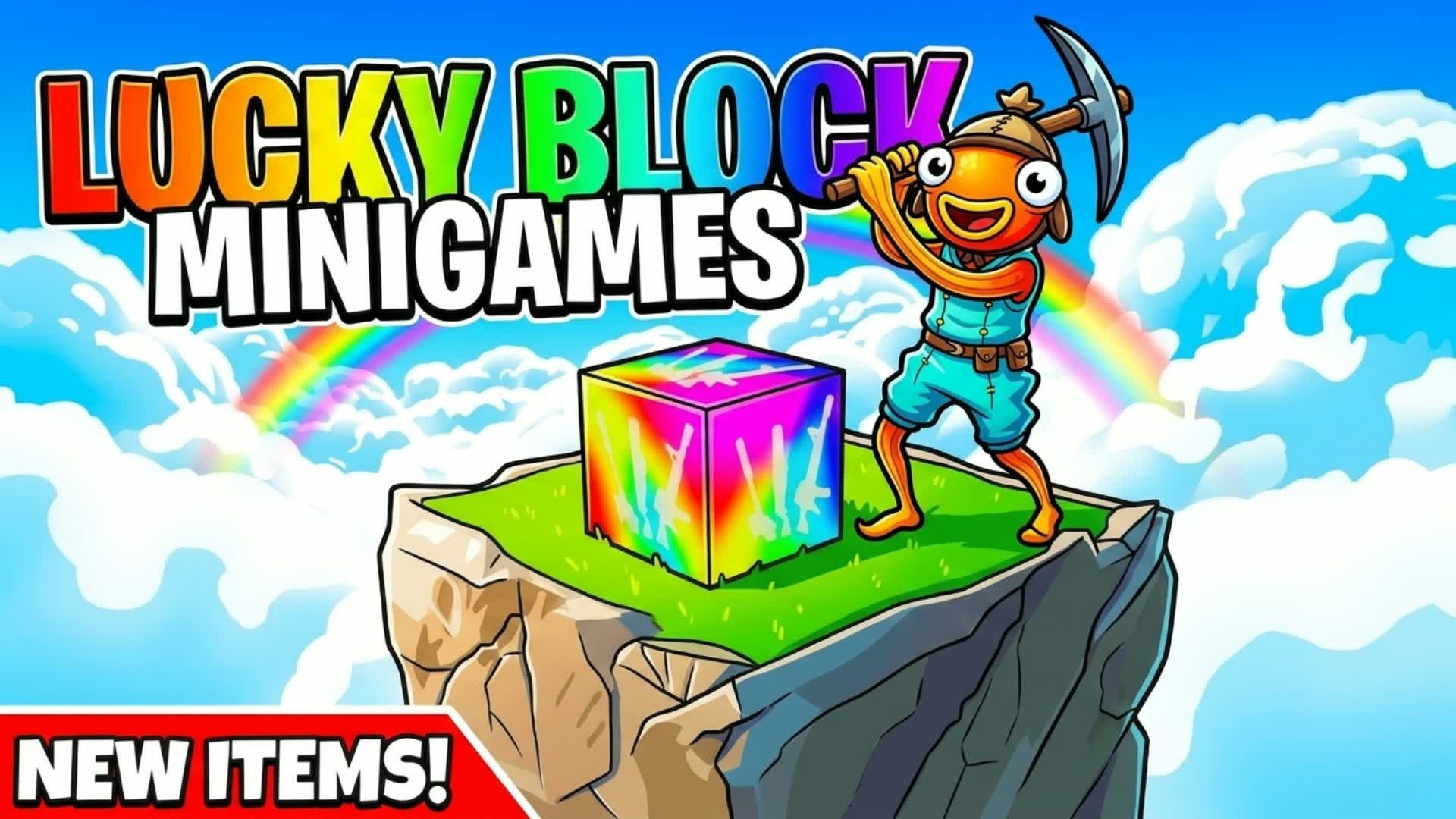 LUCKY BLOCK MINIGAMES — Fortnite Creative map