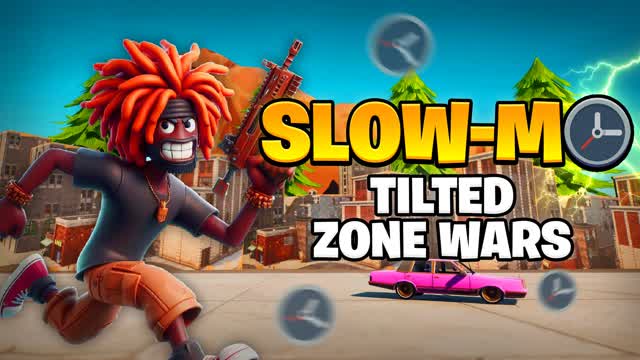 Slowmo Tilted Zone Wars — Fortnite Creative map cover art