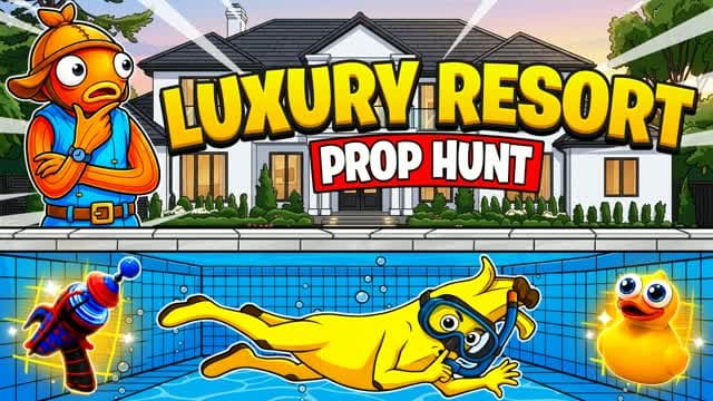 ⭐LUXURY RESORT PROP HUNT🌴 — Fortnite Creative map cover art