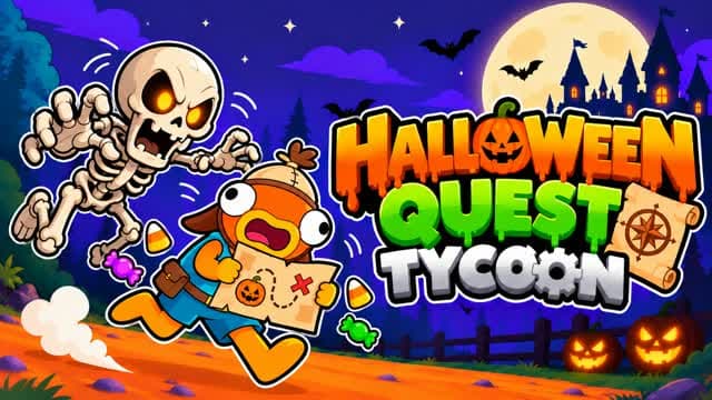 Halloween Quest Tycoon — Fortnite Creative map cover art