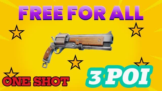 ONE SHOT MAMMOTH PISTOL ONLY — Fortnite Creative map cover art