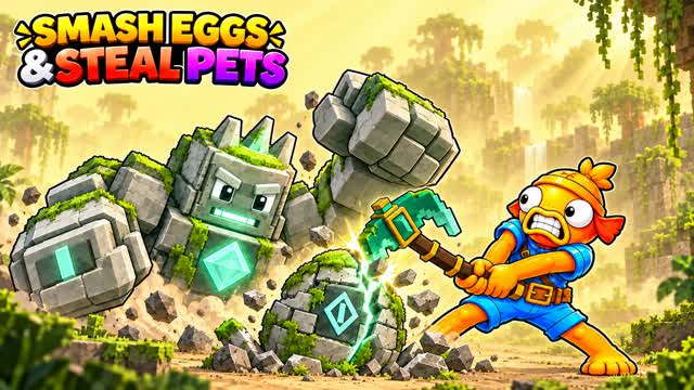 [⛏️]SMASH EGGS & STEAL PETS ADVENTURE — Fortnite Creative map cover art