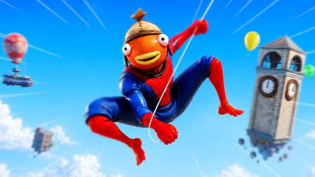 SPIDER-MAN ONLY UP!🎈 — Fortnite Creative map cover art