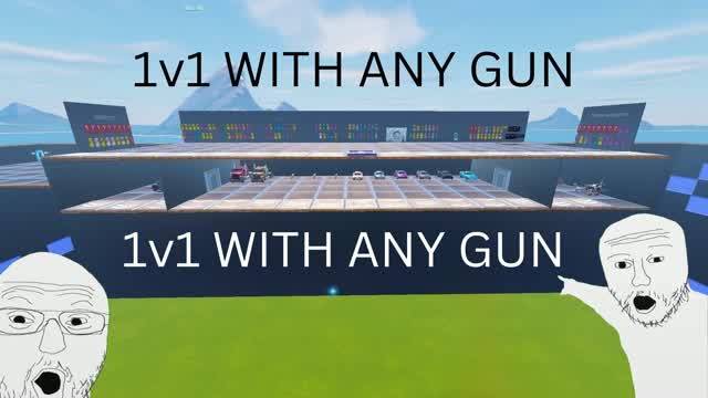 1v1 with any gun — Fortnite Creative map cover art