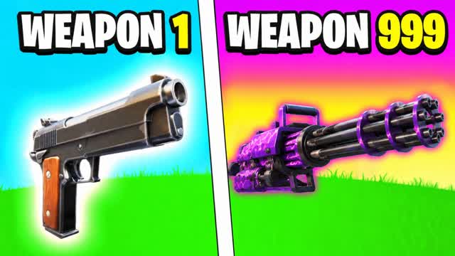 😎GUN GAME  ONE SHOT SPRING🤖🎯 — Fortnite Creative map
