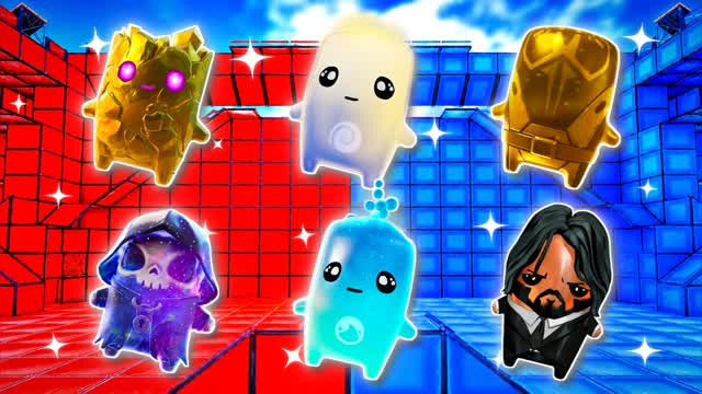 BLUE VS RED TURBO POINT 🔵🔴 — Fortnite Creative map