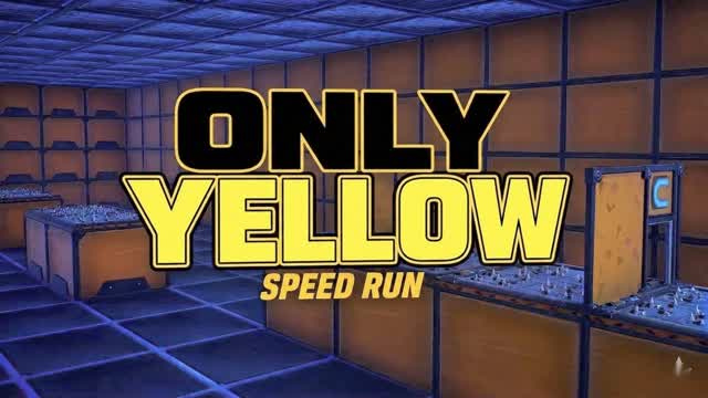 ONLY YELLOW SPEED RUN(3182) — Fortnite Creative map