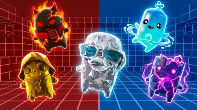ULTIMATE RED VS BLUE🔴🔵UNC 2 44 — Fortnite Creative map cover art