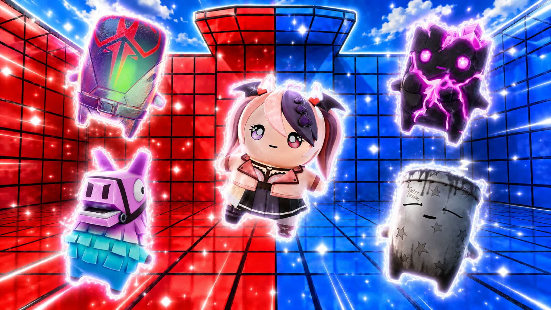 RED VS BLUE 🔴🔵 SWEET RUSH BONANZA — Fortnite Creative map