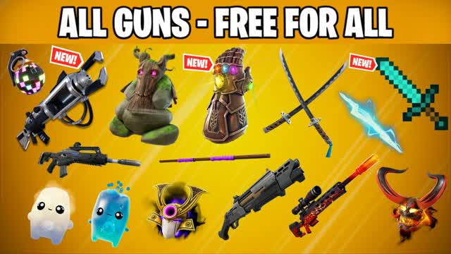 TMNT⭐Free For All (ALL CARS) — Fortnite Creative map cover art