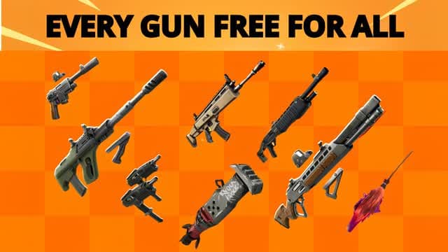with every guns - free for all — Fortnite Creative map