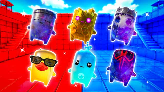 RED VS BLUE THRUST MATRIX 🔴🔵 — Fortnite Creative map cover art