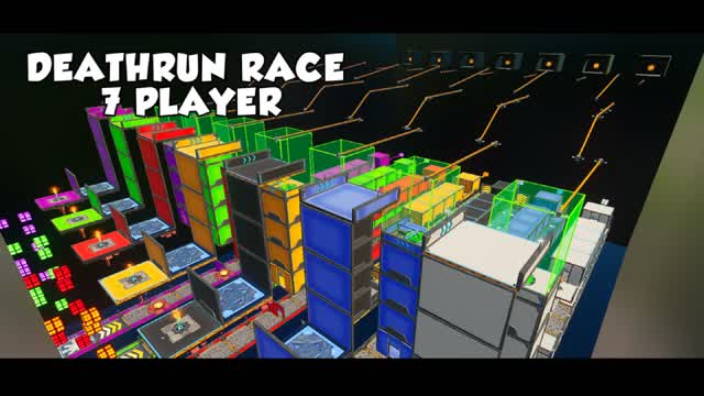 DEATHRUN RACE 7 PLAYER — Fortnite Creative map cover art
