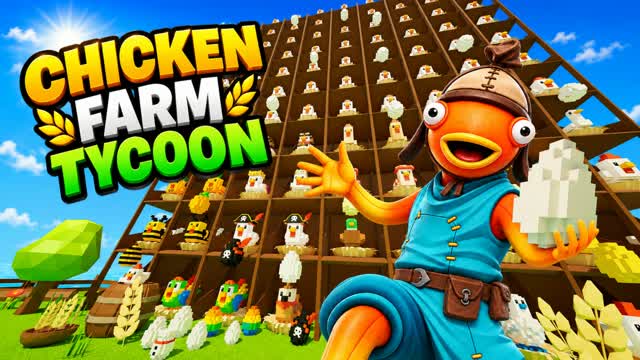Infinity Chicken Tycoon — Fortnite Creative map cover art