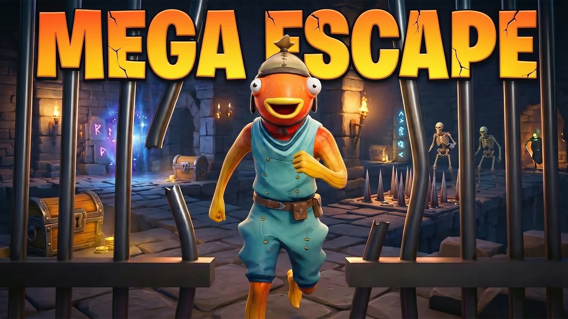 🚨 Mega Escape 🔐 [ROGUELIKE] — Fortnite Creative map