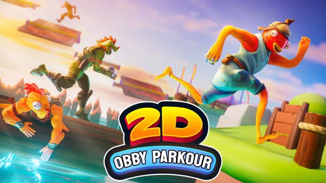 2D OBBY PARKOUR ✨ — Fortnite Creative map cover art