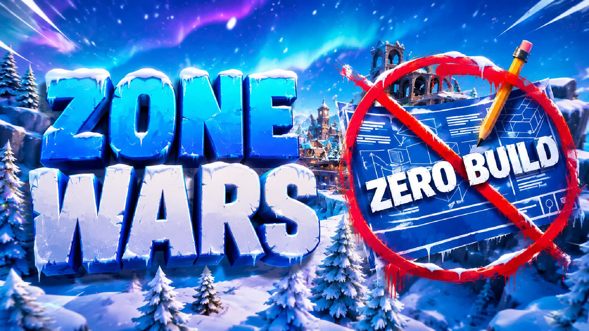 ZERO BUILD ZONE WARS by DZIEDZIC — Fortnite Creative map