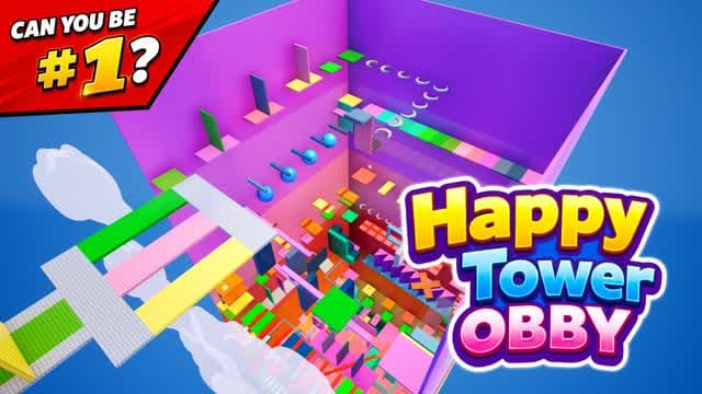 Happy Tower Obby — Fortnite Creative map cover art