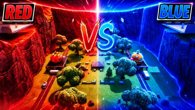 RED VS BLUE STAR WARS FOOD FIGHT — Fortnite Creative map