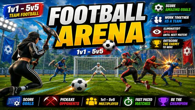 Football Arena ⚽ — Fortnite Creative map cover art