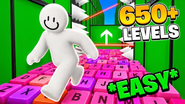 ASMR KEYBOARD PARKOUR 650+[NEW] — Fortnite Creative map